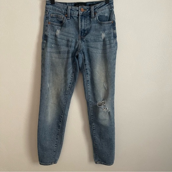 Kendall + Kylie distressed the ultra babe skinny jeans size 1/25 - Picture 1 of 13